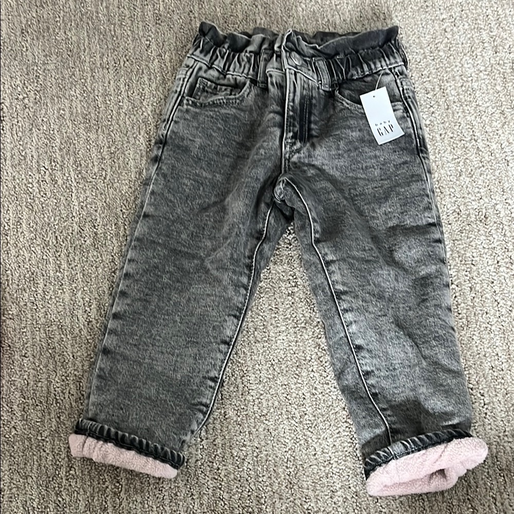GAP Gray Soft Denim Jeans with Elastic Waistband